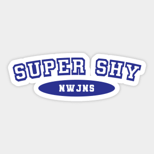 Super Shy Varsity Sticker